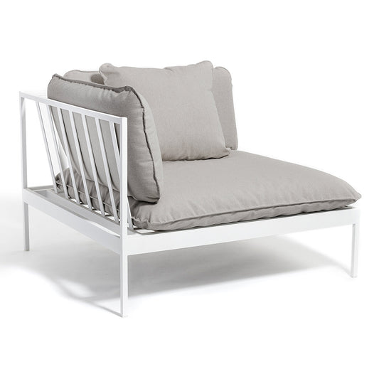 Bonan Sofa Corner - Light Gray Sling, Light Gray Frame