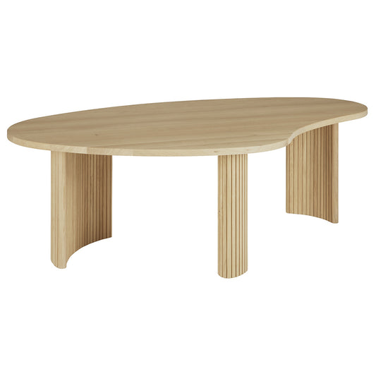 Boomerang Coffee Table - 16"H, Oak