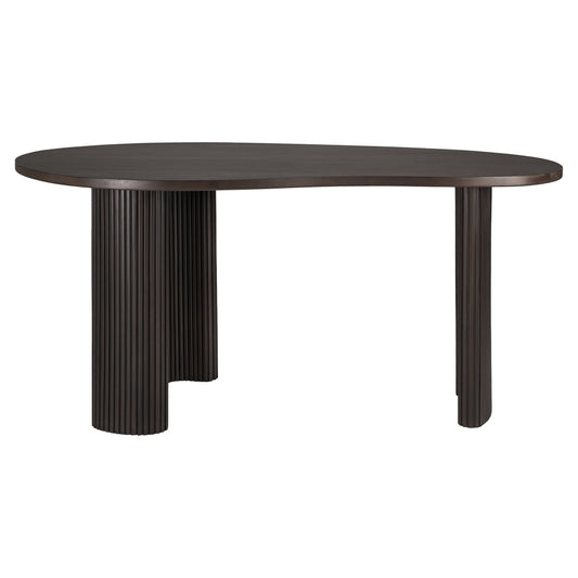 Boomerang Desk - Dark Brown Mahogany