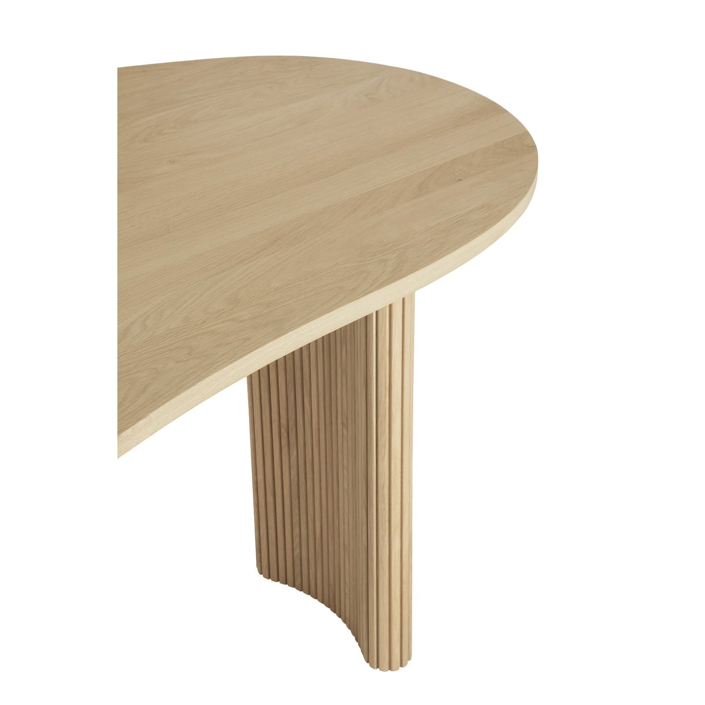 Boomerang Pebble Desk - Oak