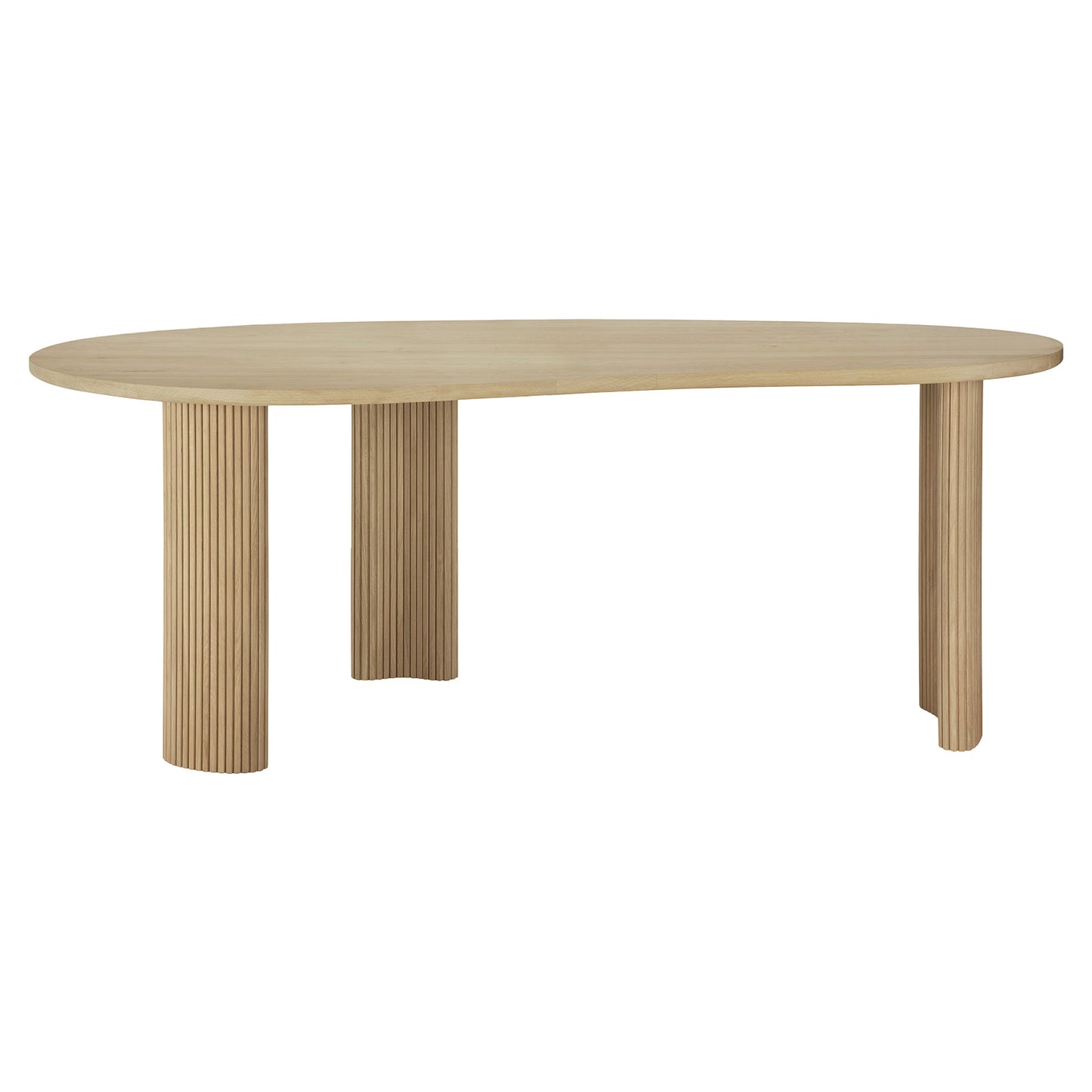 Boomerang Pebble Desk - Oak