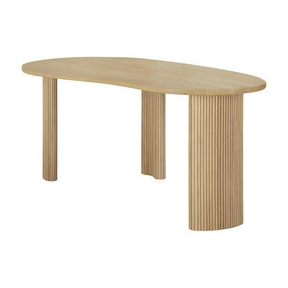 Boomerang Pebble Desk - Oak