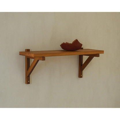 Bracket Shelf - Warm Brown Pine, Large