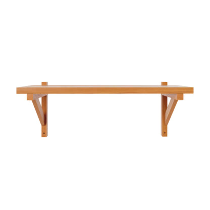 Bracket Shelf - Warm Brown Pine, Large