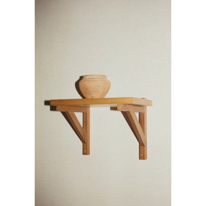 Bracket Shelf - Warm Brown Pine, Small