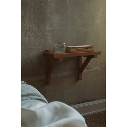 Bracket Shelf - Warm Brown Pine, Small