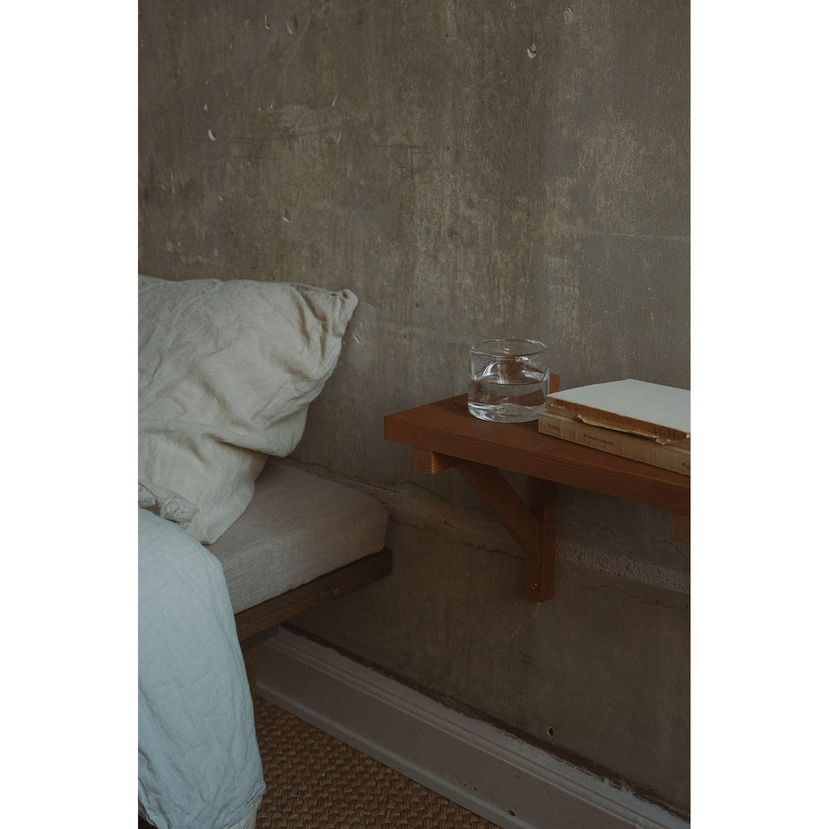 Bracket Shelf - Warm Brown Pine, Small