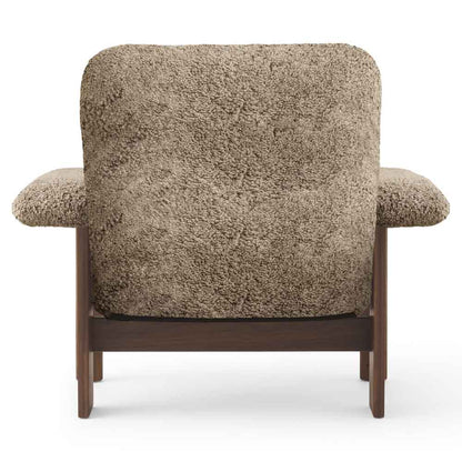 Brasilia Lounge Chair - Walnut, Sheepskin Sahara