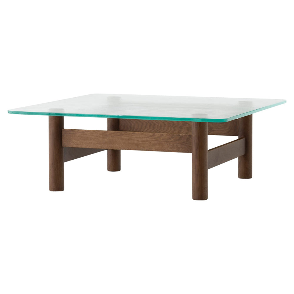 Brasilia Lounge Table - Dark Stained Oak