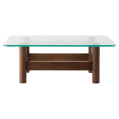 Brasilia Lounge Table - Dark Stained Oak