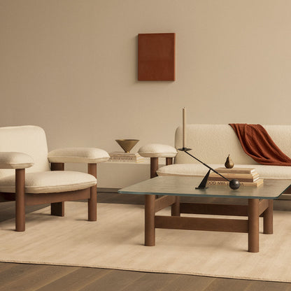 Brasilia Lounge Table - Walnut