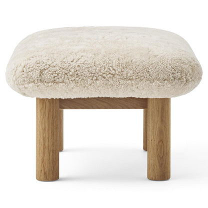 Brasilia Ottoman - Natural Oak, Sheepskin Nature