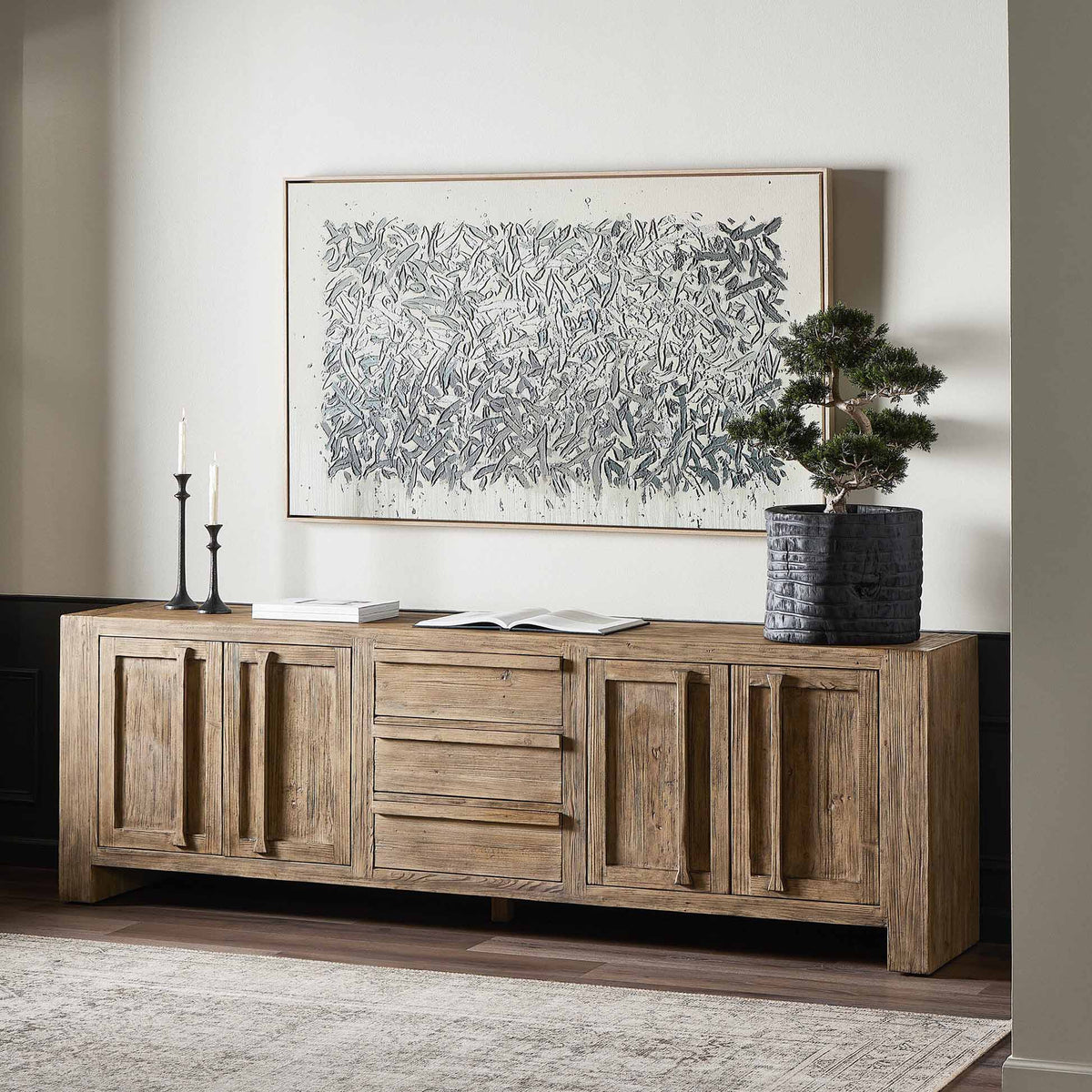 Briarbrook Sideboard - Distressed Light Pine