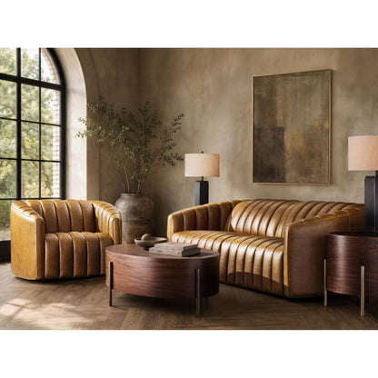 Brighton Leather Power Motion Sofa