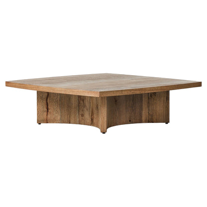 Brinton Square Coffee Table - Rustic Oak Veneer
