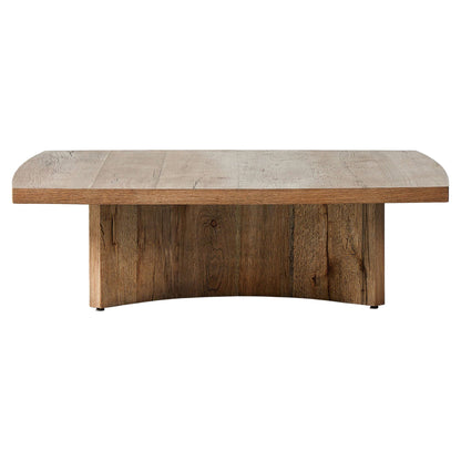 Brinton Square Coffee Table - Rustic Oak Veneer