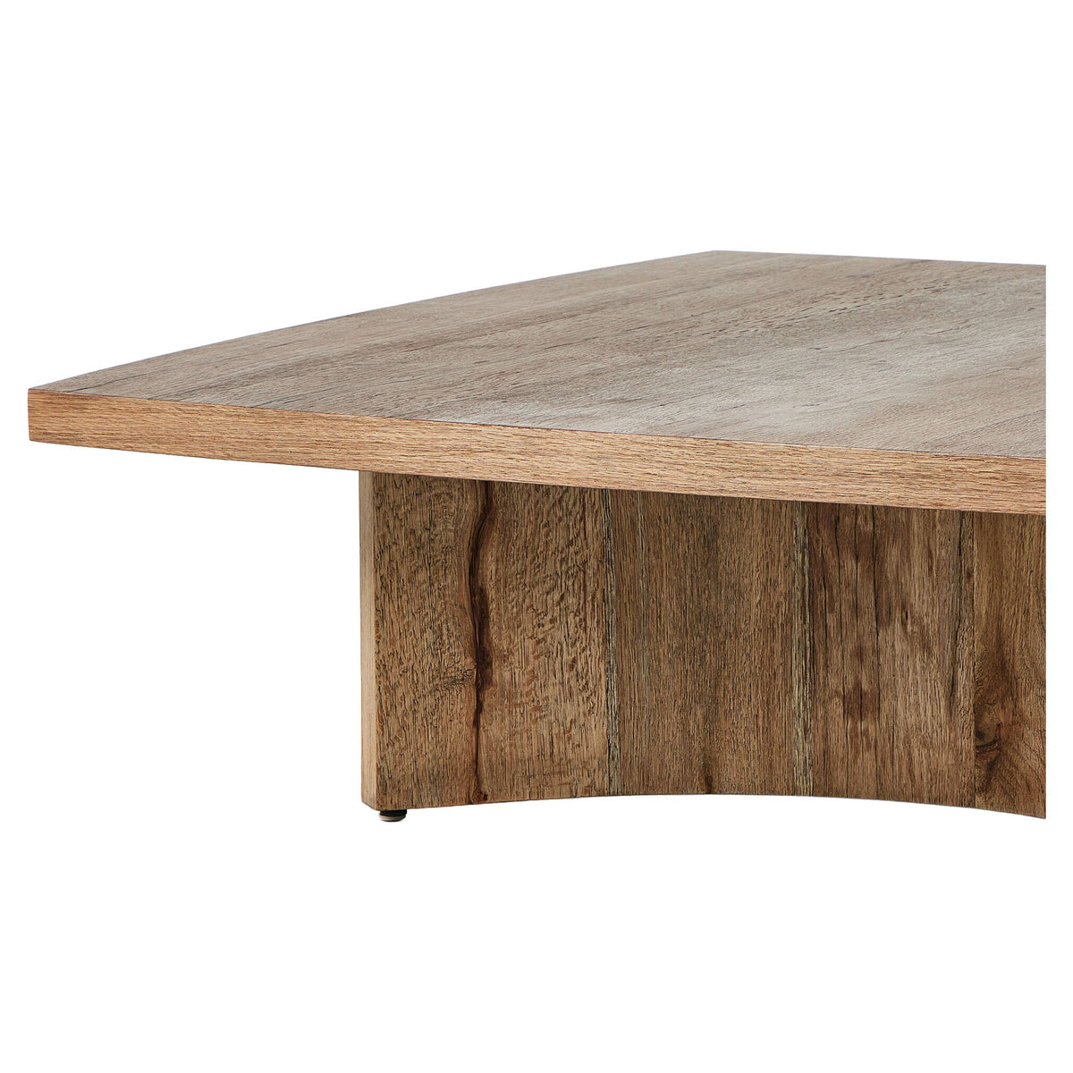 Brinton Square Coffee Table - Rustic Oak Veneer