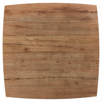 Brinton Square Coffee Table - Rustic Oak Veneer
