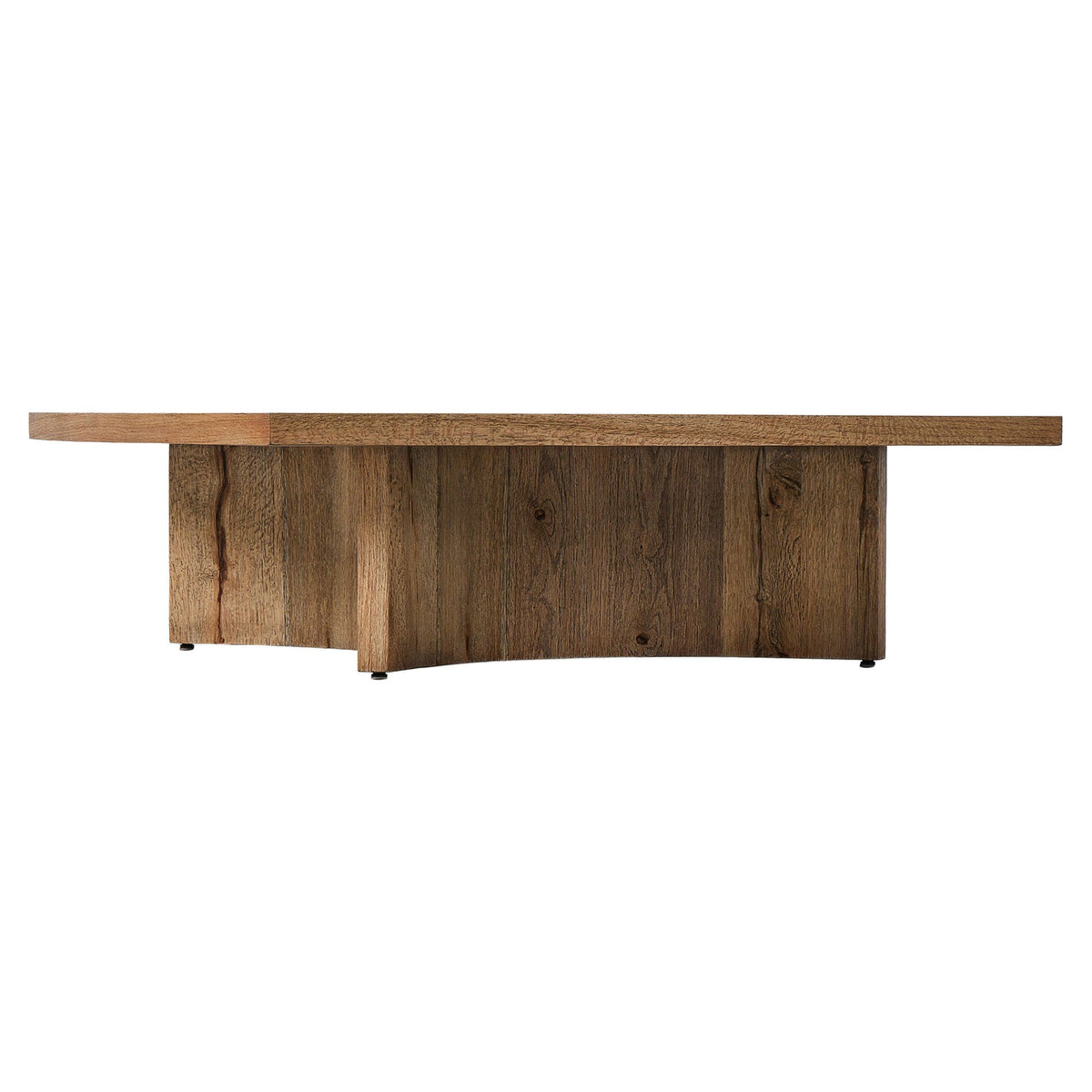 Brinton Square Coffee Table - Rustic Oak Veneer