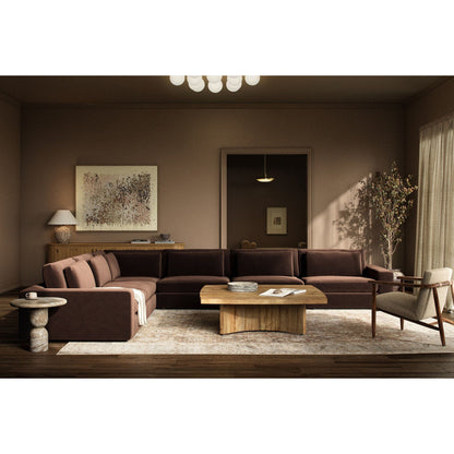 Brinton Square Coffee Table - Rustic Oak Veneer