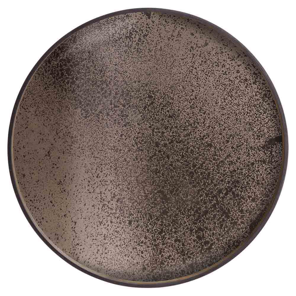Bronze Mirror Tray - Round, Extra Large