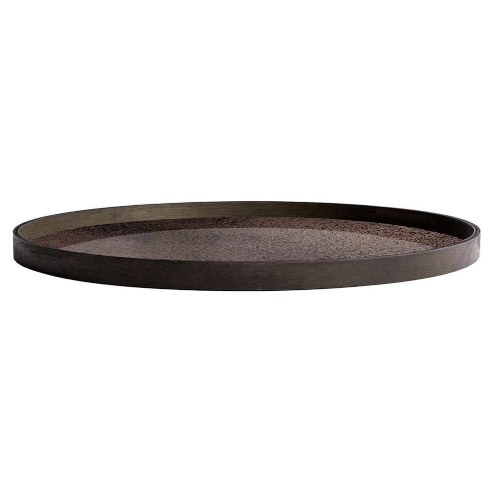 Bronze Mirror Tray - Round, Extra Large