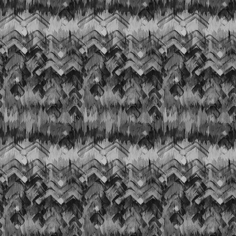 Brushed Herringbone Wallpaper - Charcoal
