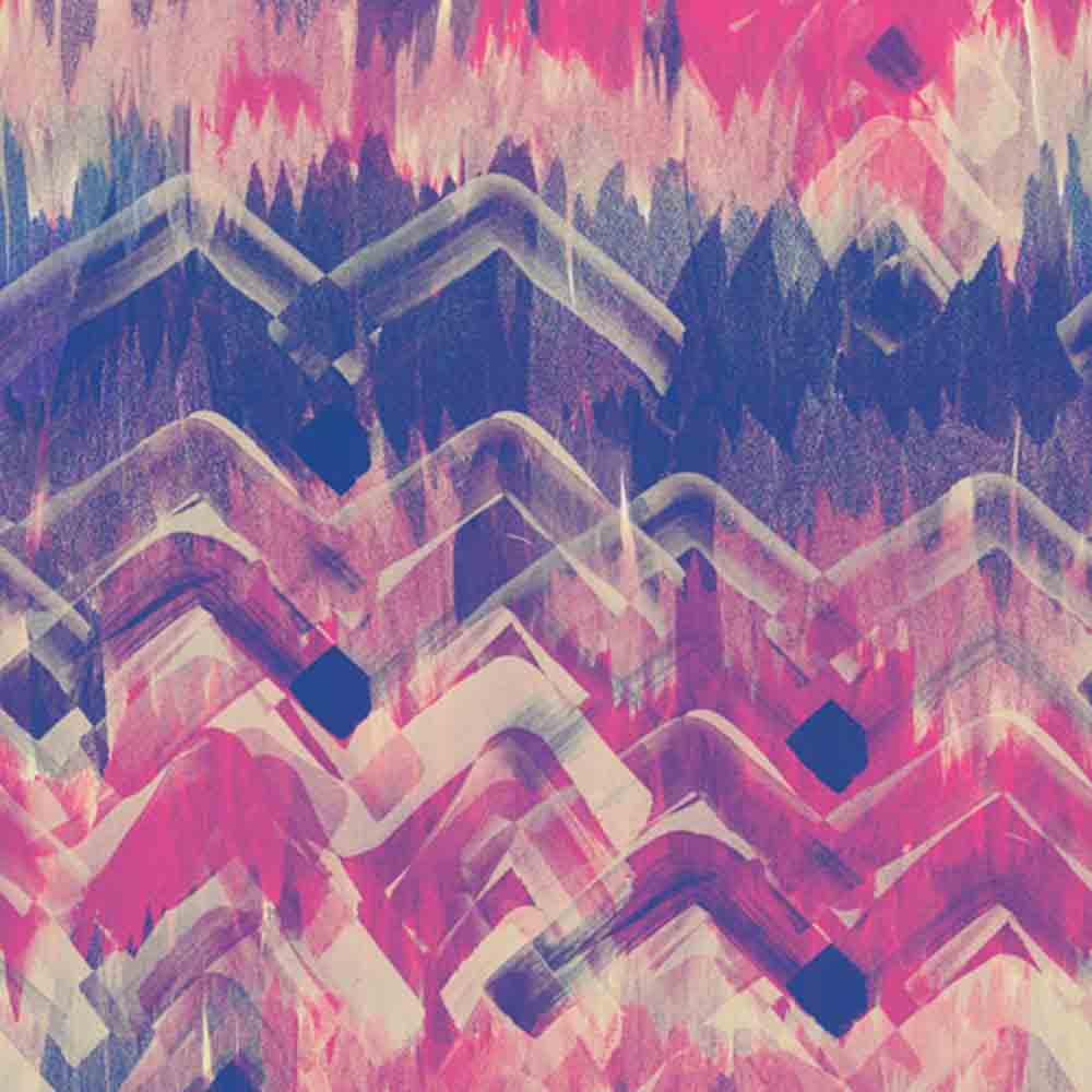 Brushed Herringbone Wallpaper - Pink