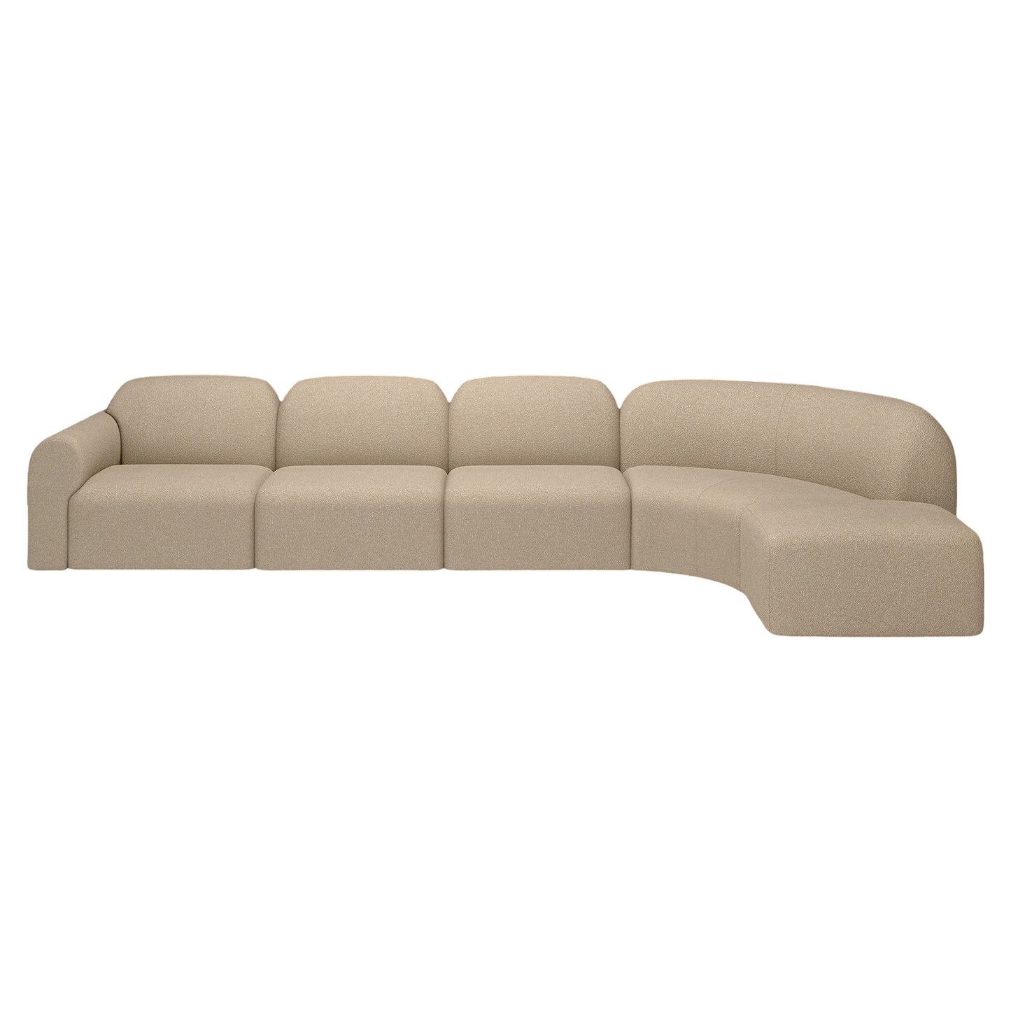 Bulky 1 Seater Modular Sofa - Almond