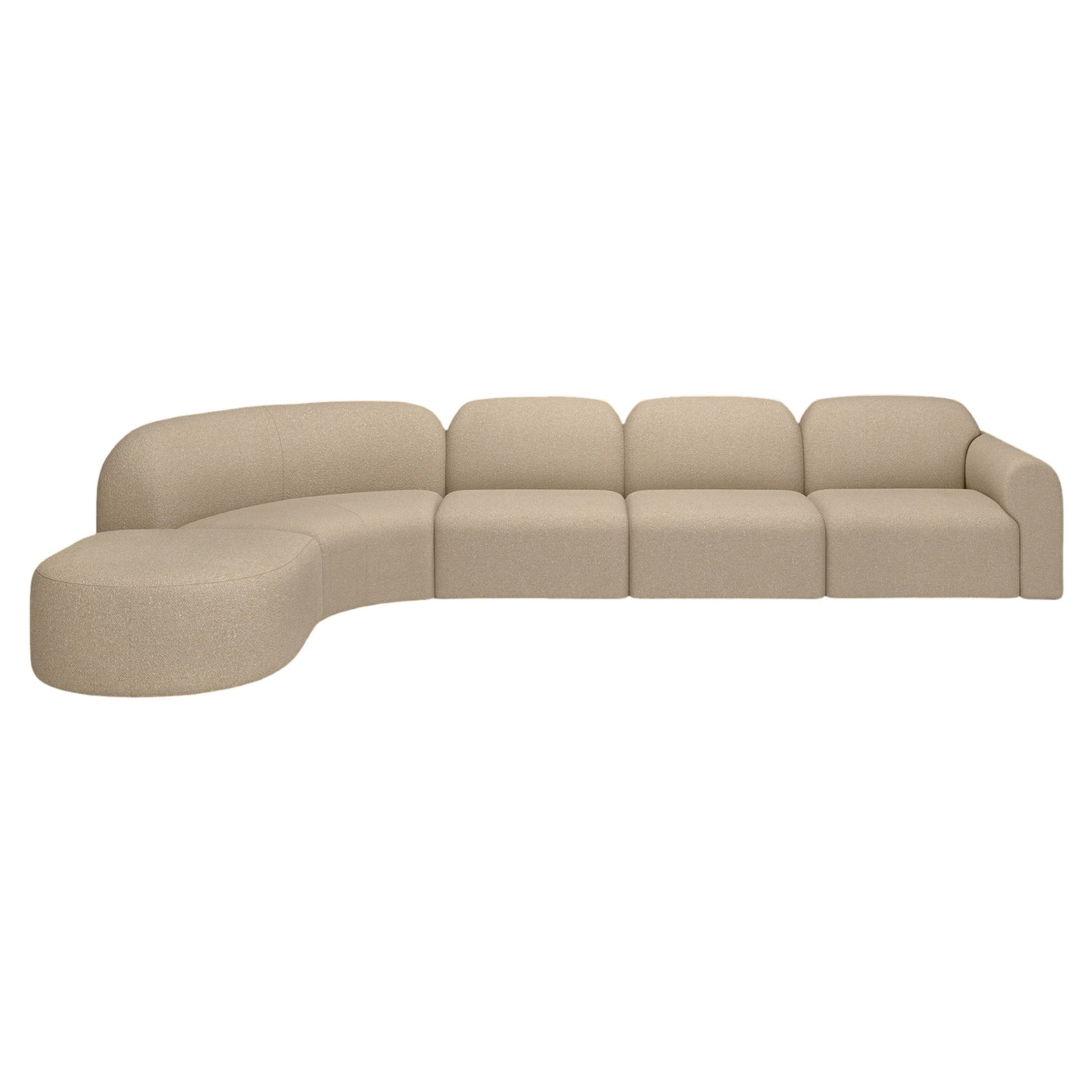 Bulky 1 Seater Modular Sofa - Almond