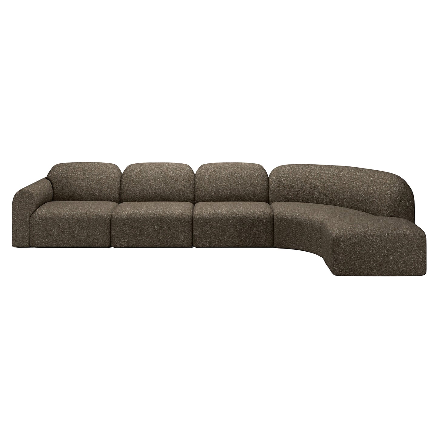Bulky 1 Seater Modular Sofa - Cedar