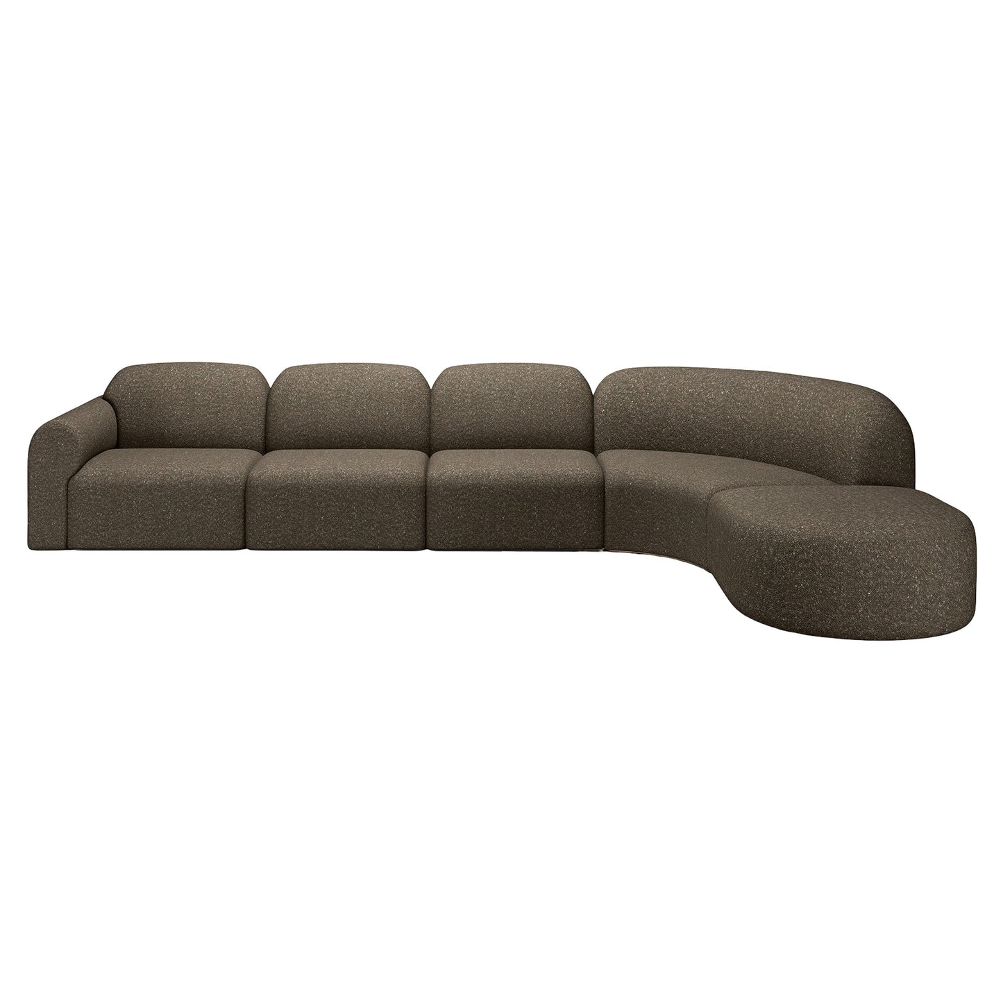Bulky 1 Seater Modular Sofa - Cedar
