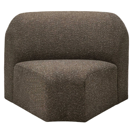Bulky 45 Degrees Round Corner Modular Sofa - Cedar