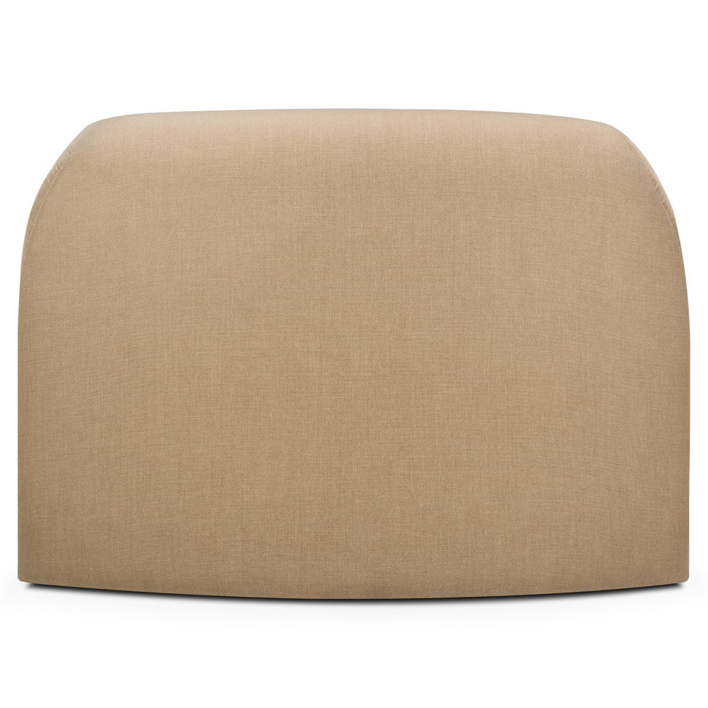 Bulky 45 Degrees Round Corner Modular Sofa - Light Sepia