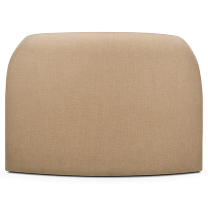 Bulky 45 Degrees Round Corner Modular Sofa - Light Sepia