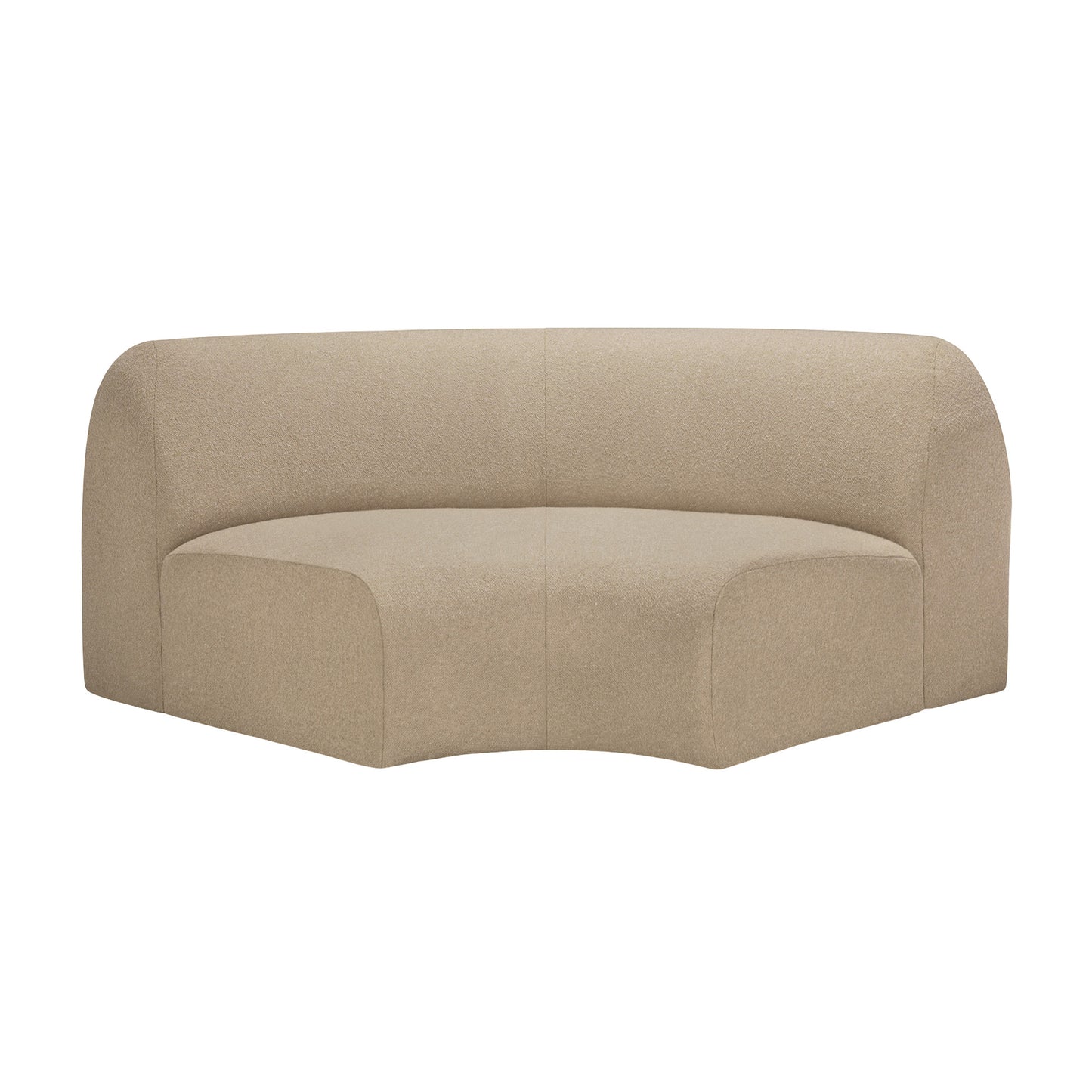 Bulky 90 Degrees Corner Modular Sofa - Almond