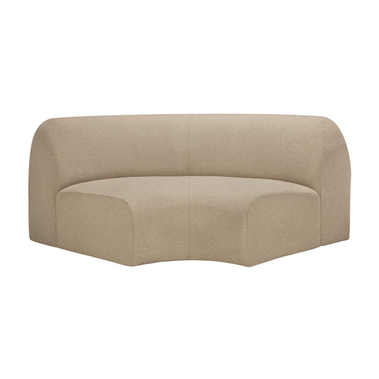Bulky 90 Degrees Corner Modular Sofa - Almond
