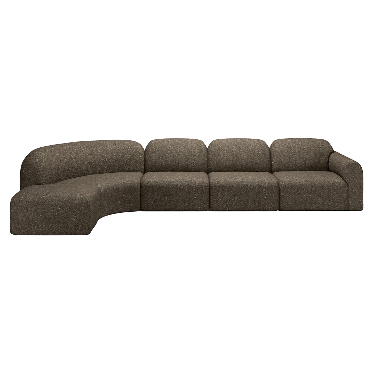 Bulky 90 Degrees Corner Modular Sofa - Cedar