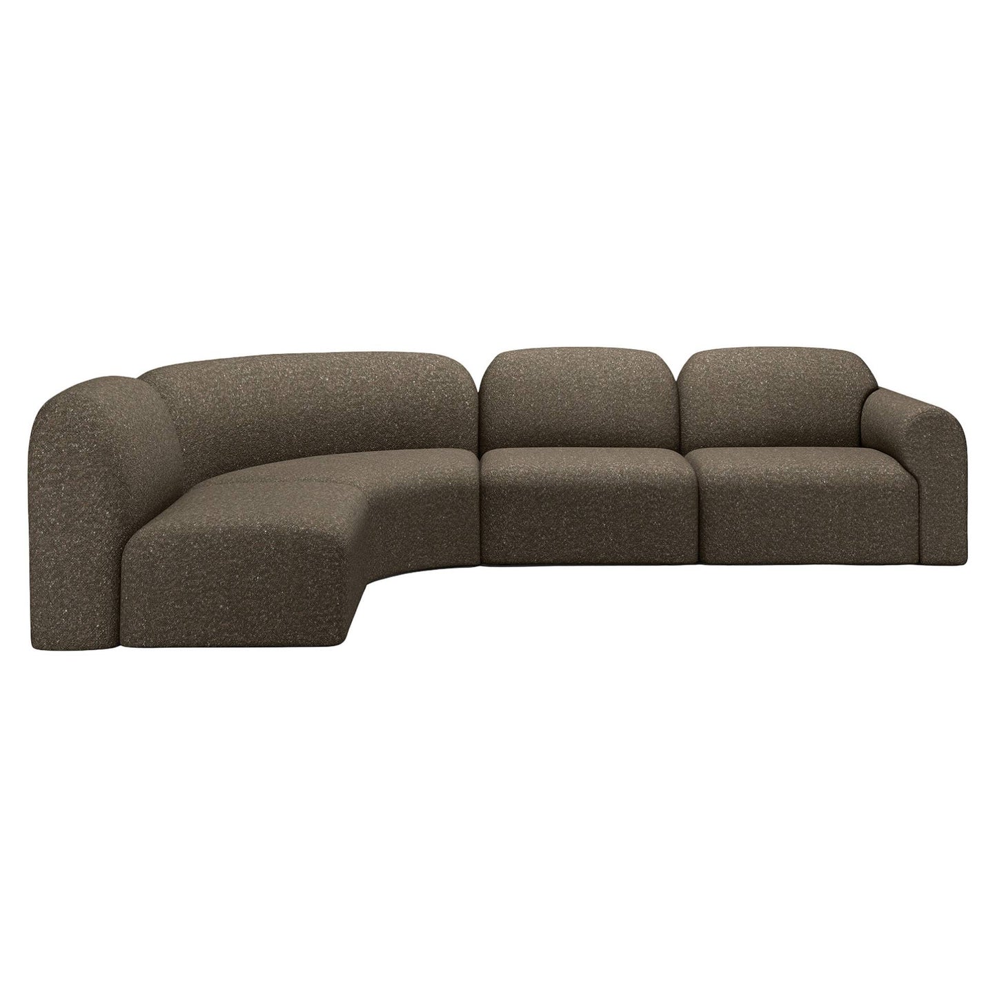 Bulky 90 Degrees Corner Modular Sofa - Cedar