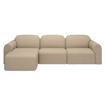 Bulky End Seater With Left Arm Modular Sofa - Almond