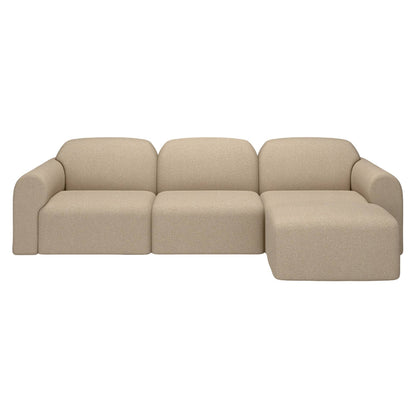 Bulky End Seater With Left Arm Modular Sofa - Almond