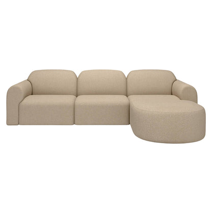 Bulky End Seater With Left Arm Modular Sofa - Almond