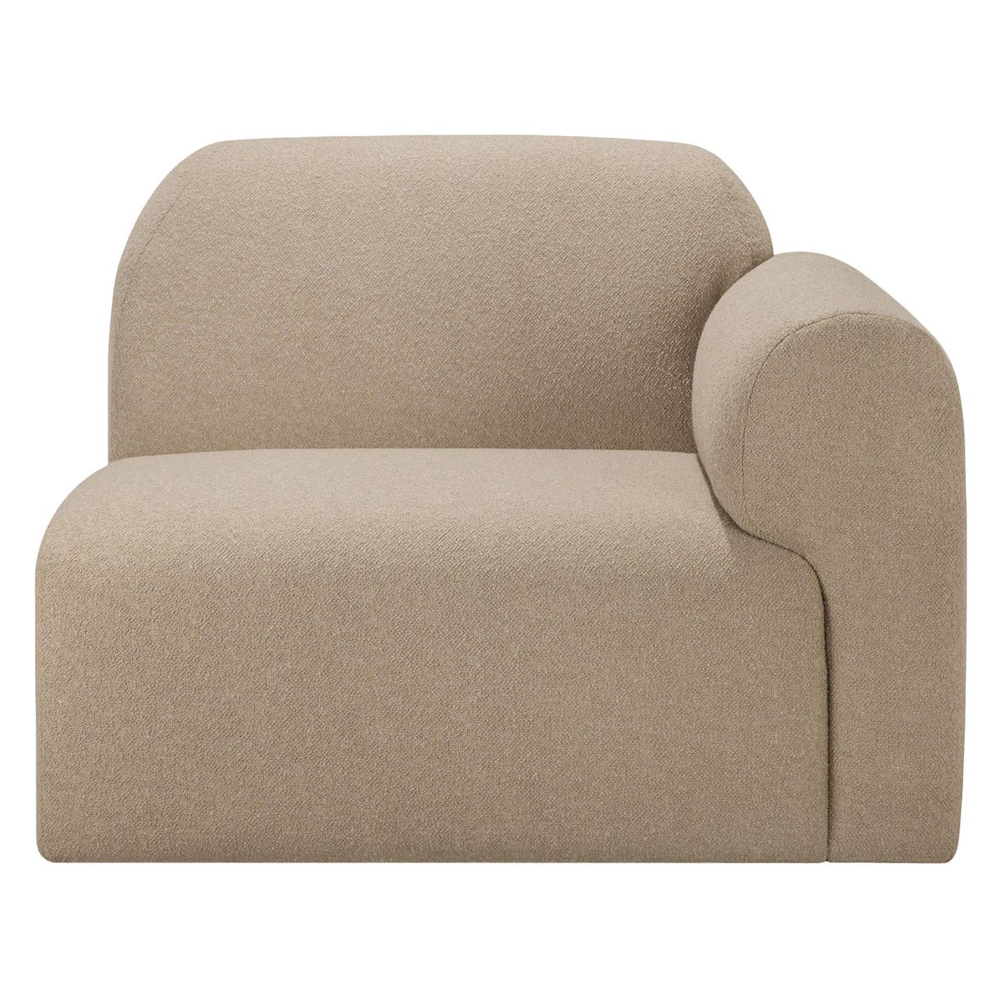 Bulky End Seater With Left Arm Modular Sofa - Almond