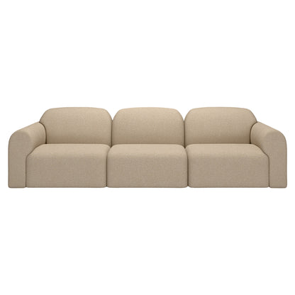Bulky End Seater With Left Arm Modular Sofa - Almond