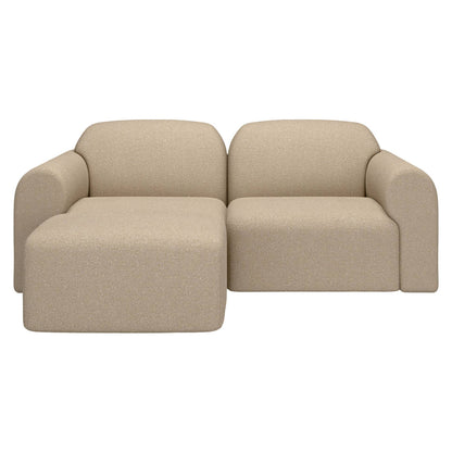 Bulky End Seater With Left Arm Modular Sofa - Almond