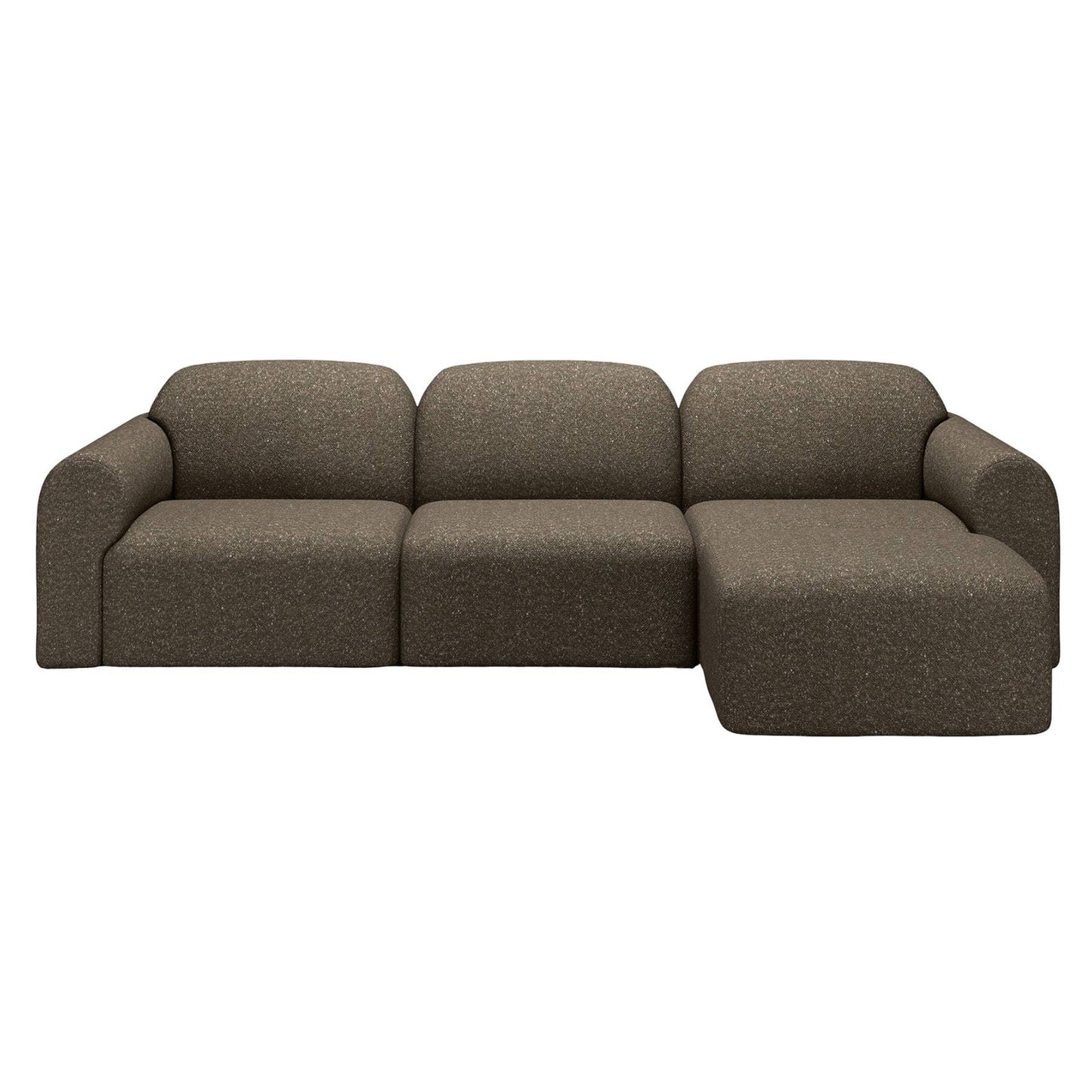 Bulky End Seater With Left Arm Modular Sofa - Cedar