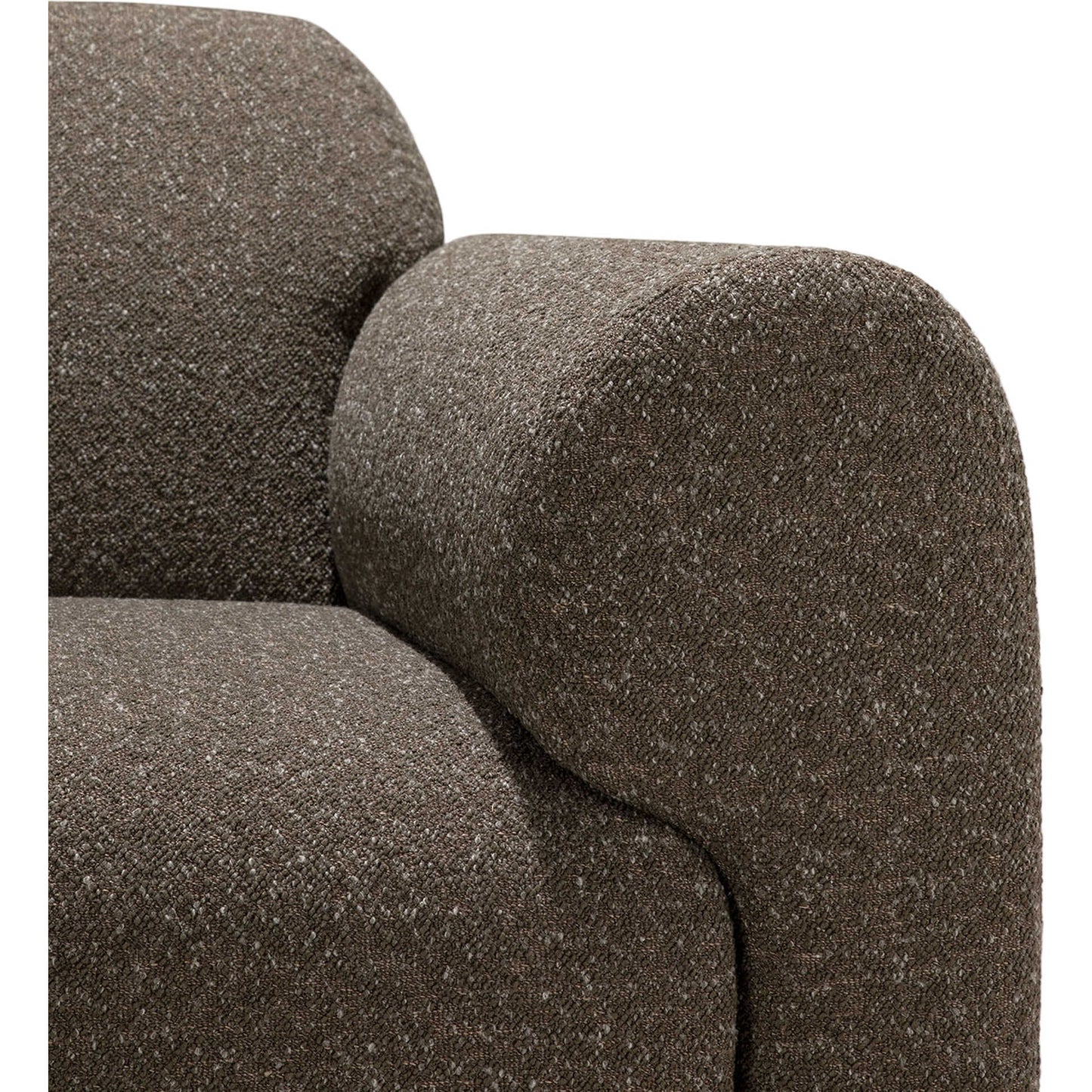 Bulky End Seater With Left Arm Modular Sofa - Cedar