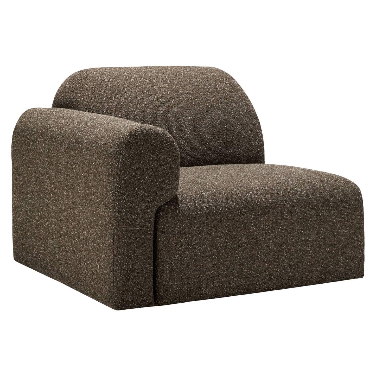 Bulky End Seater With Left Arm Modular Sofa - Cedar