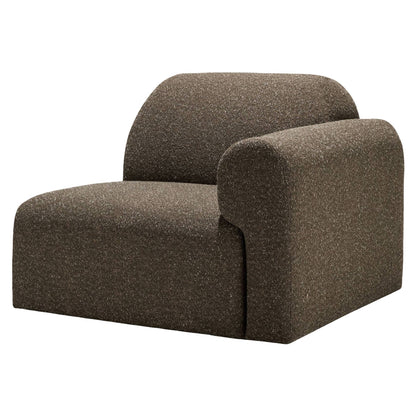 Bulky End Seater With Left Arm Modular Sofa - Cedar