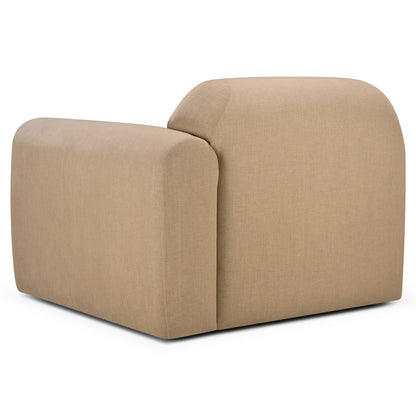 Bulky End Seater With Left Arm Modular Sofa - Light Sepia